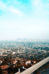 Top View Over Los Angeles California From Griffith Observatory