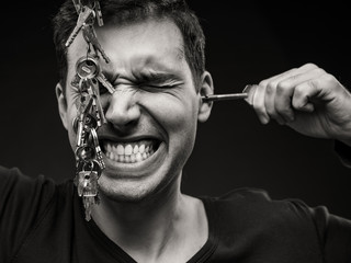 portrait of a man with cigar