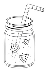 Isolated watermelon juice design vector illustration