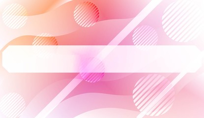 Dynamic shapes composition with Abstract Shiny Waves, Lines, Circle, Space for Text. For Template Cell Phone Backgrounds. Vector Illustration with Color Gradient.