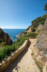 Round roads through Lloret de Mar, Costa brava