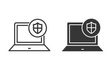 Secured Access vector icon for graphic and web design.