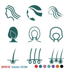 Hair salon icon logo, vector illustration, sign symbol for design