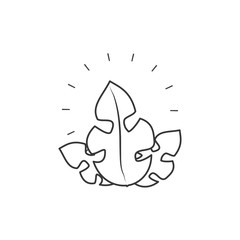 summer leafs natural isolated icon