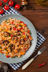 Traditional jambalaya.