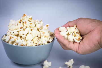 popcorn in a bowl