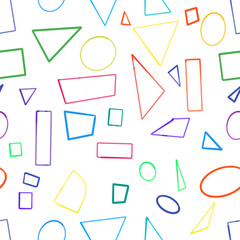 Colorful geometric seamless pattern