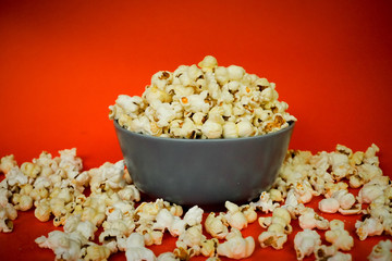 popcorn in a bowl