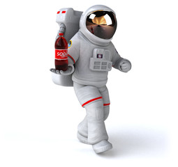 Fun astronaut - 3D Illustration