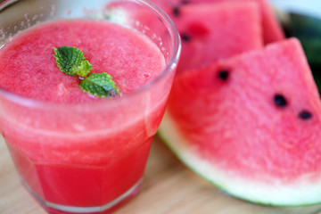 Cold and fresh Watermelon Smoothie