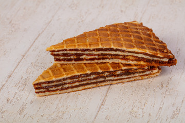 Sweet Waffle with jam