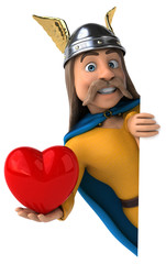 Naklejka premium Fun gaulois - 3D Illustration