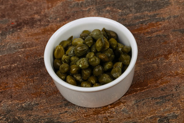 Capers in the bowl