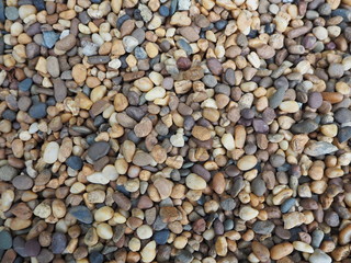 small river pebbles, mixed colors background