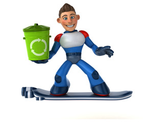 Super modern superhero - 3D Illustration