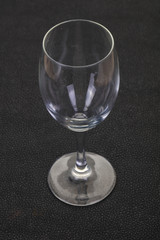 Empty glass cup