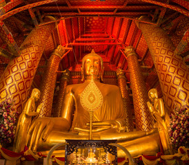 wat phra nan choeng ayutthaya, Gold buddha