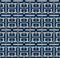 Japanese Geometric Weave Seamless Pattern