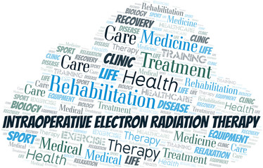Intraoperative Electron Radiation Therapy word cloud. Wordcloud made with text only.