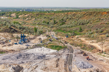 Kaolin quarry at Tavria steppe