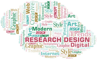 Research Design word cloud. Wordcloud made with text only.