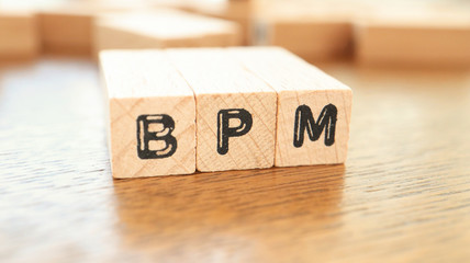 Wooden Text Block of BPM