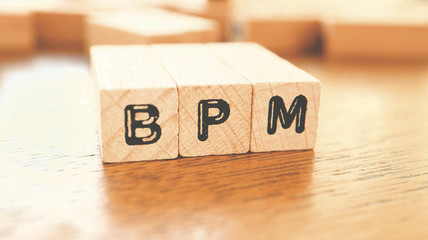 Wooden Text Block of BPM