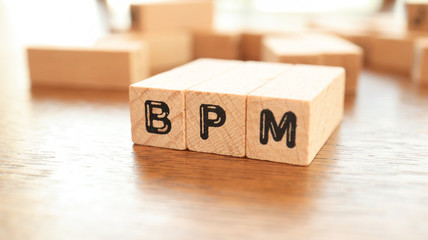 Wooden Text Block of BPM