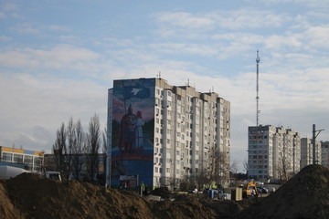 construction of modern buildings