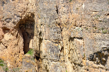 Mountain hill panoramic landscape in the early morning