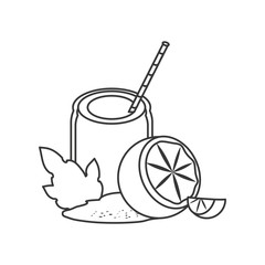 tropical juice of orange fruit fresh icon