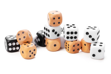dice isolated on white background