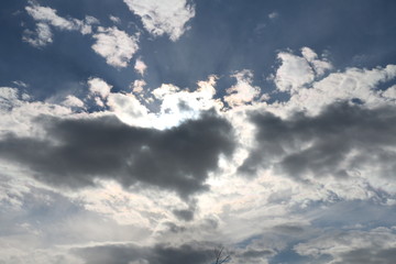 Obraz premium blue sky with clouds