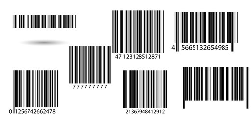 Set of barcodes.  