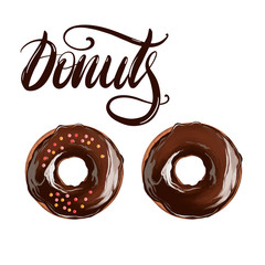 illustration of yummy donuts