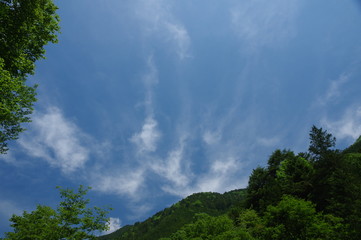 山と空