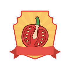 tomato fresh vegetables icon vector ilustrate