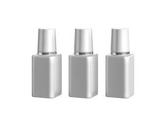 The mockup of nail polish or laquer bottles