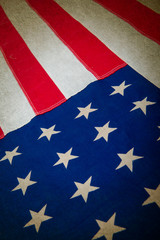 Independence day, American flag, close-up, retro
