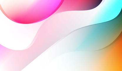 Creative Background With Wave Gradient Shape. For Your Design Wallpapers Presentation. Colorful Vector Illustration.