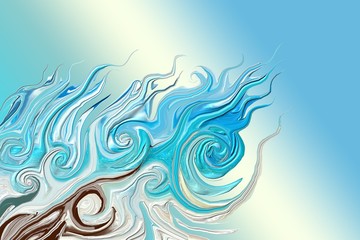 abstract background with waves and waves