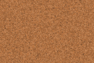 Cork notice board. Natural cork texture. Top view background 