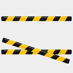 tape don't cross for security warning vector illustration