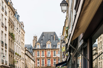 Fototapeta na wymiar PARIS, FRANCE - APRIL 22, 2019: Street view of Paris city, France.