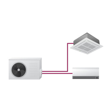 Multi split air conditioning system.
