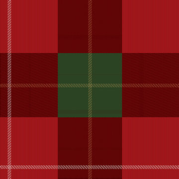 Red and green tartan plaid Scottish seamless pattern. Christmas and New year concept. Vector illustration. Texture from tartan, plaid, clothes