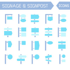 signage and signpost icons