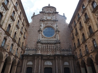Monastery of the gorgy Monserrat in Spain.