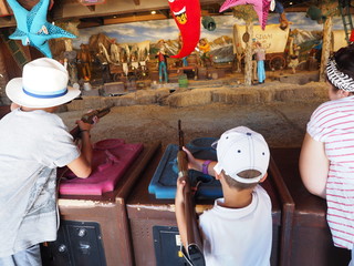 Amusement park and entertainment in Port Aventura, Spain.