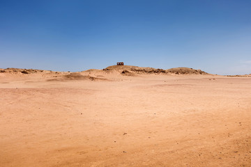 Fototapeta na wymiar Desert Background Landscape in Egypt. Sinai Peninsula.